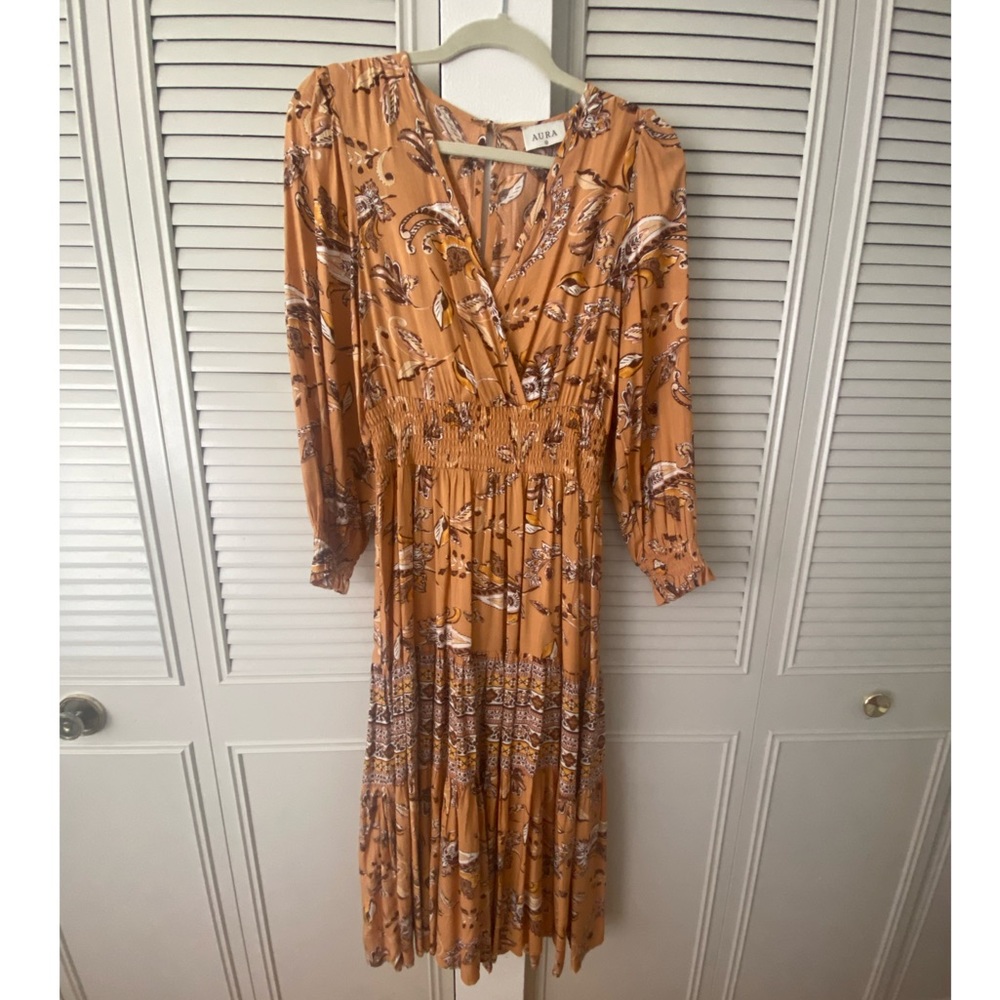 Yellow Printed Maxi Dress